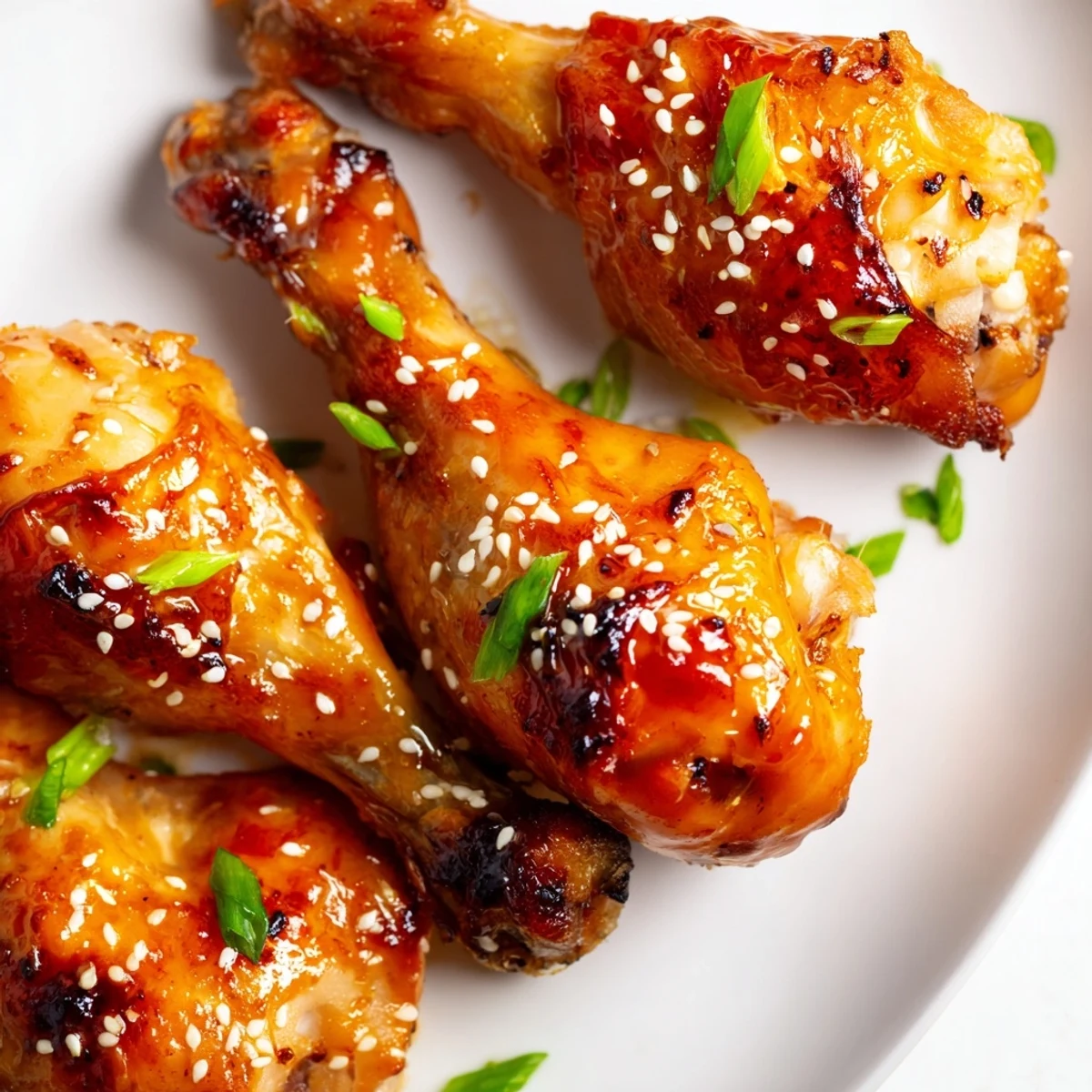 Tender baked chicken drumsticks brushed with savory honey garlic sauce until perfectly caramelized and glistening