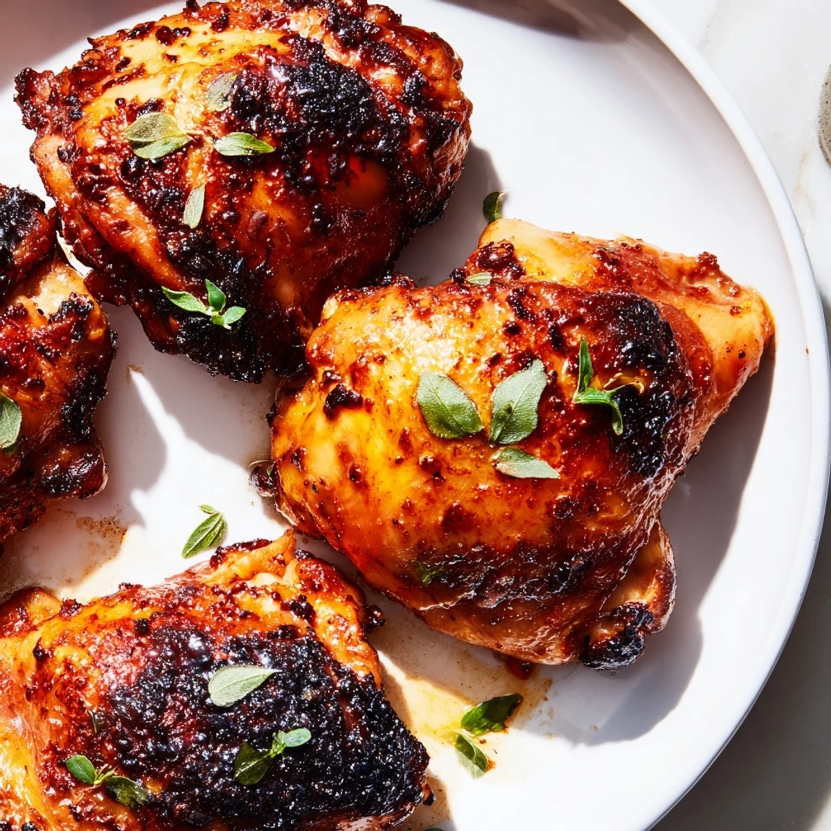 Juicy killer chicken thigh marinade creates perfectly charred skin with smoky seasonings