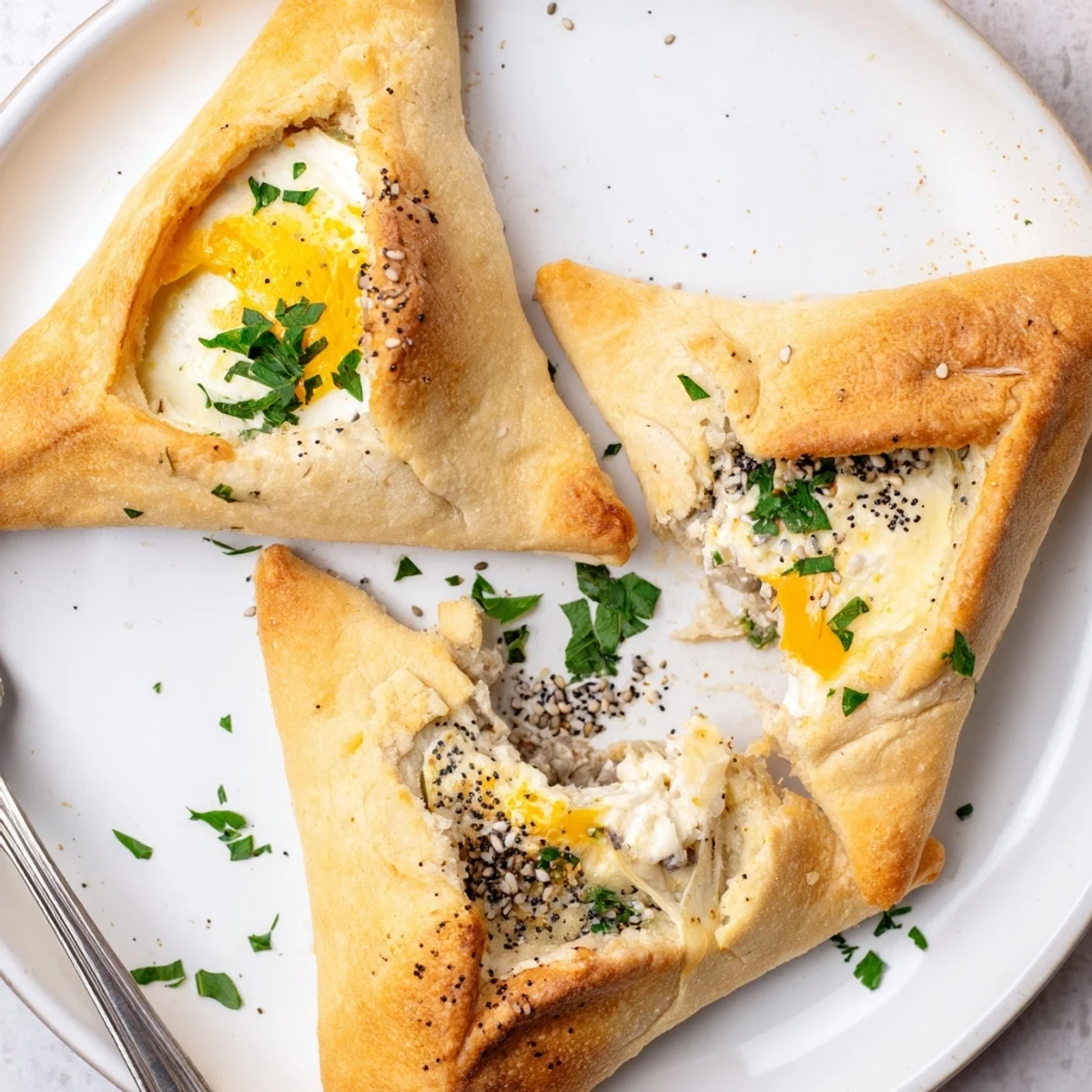 Cheese Fatayer Recipe: golden baked pockets steaming, flaky crust and melted cheese