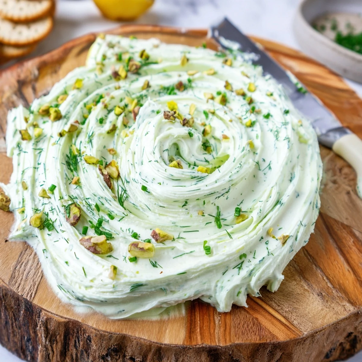 Guests spreading Rustic Creamy Herb Infused Butter Board onto toasted bread at table