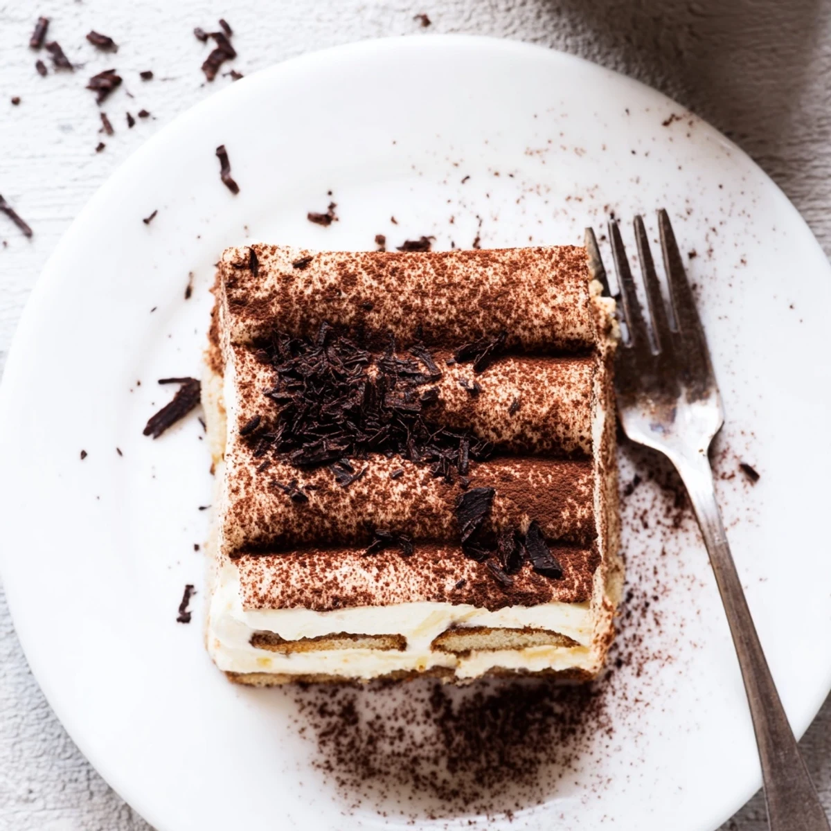 Classic Tiramisu recipe with layers of espresso-soaked ladyfingers and creamy mascarpone dusted in cocoa