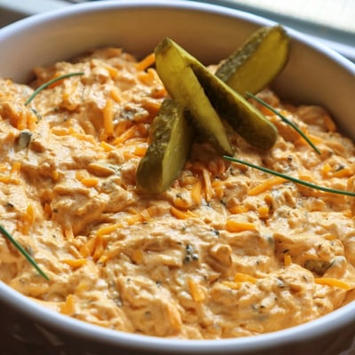 Buffalo Pickle Dip For Game Day