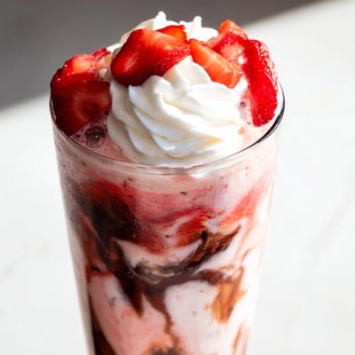 Strawberry Cream Cold Latte