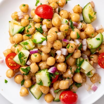 Chickpea Cucumber Salad