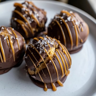 Salted Caramel Pretzel Cheesecake Balls
